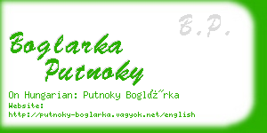 boglarka putnoky business card